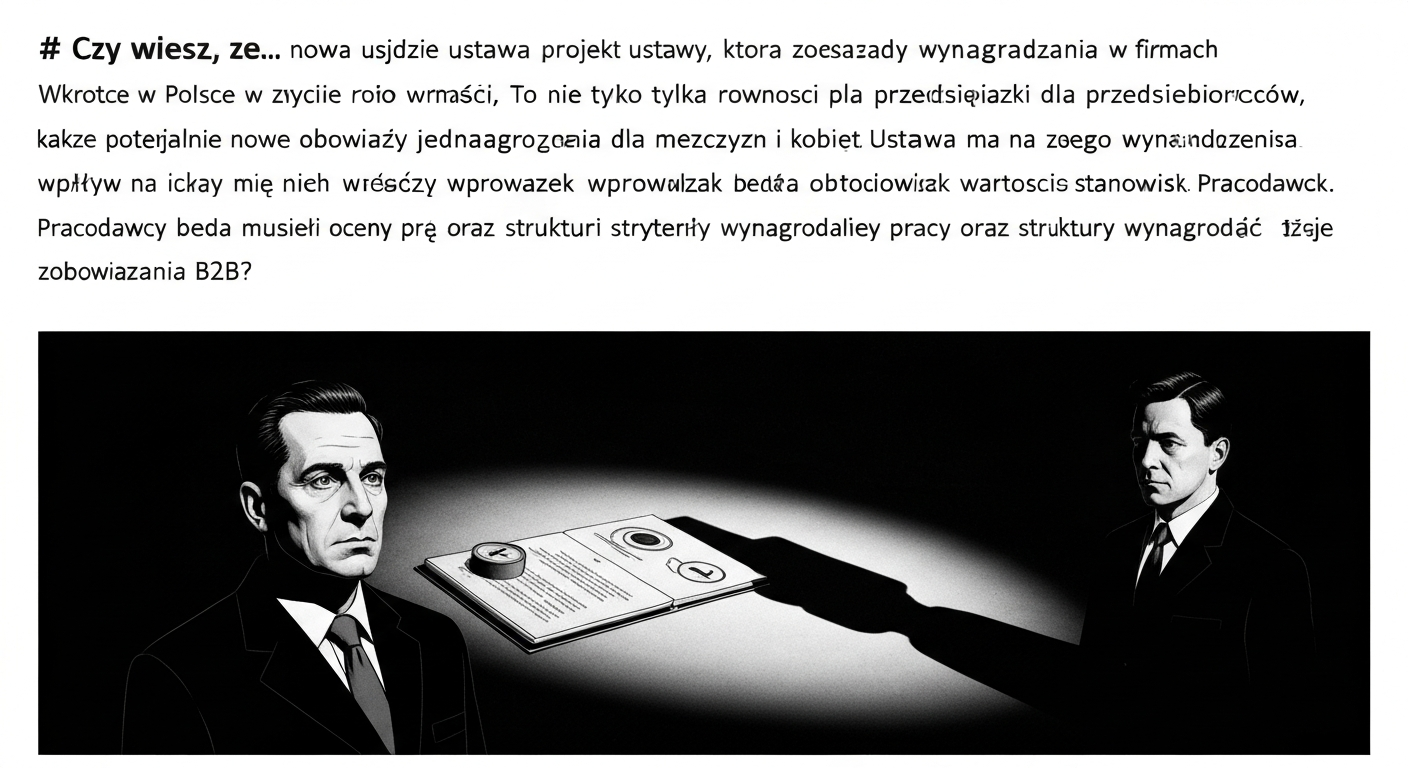 Czy wiesz, że... nowa ustawa o wynagrodzeniach może wpłynąć na Twoje zobowiązania B2B?